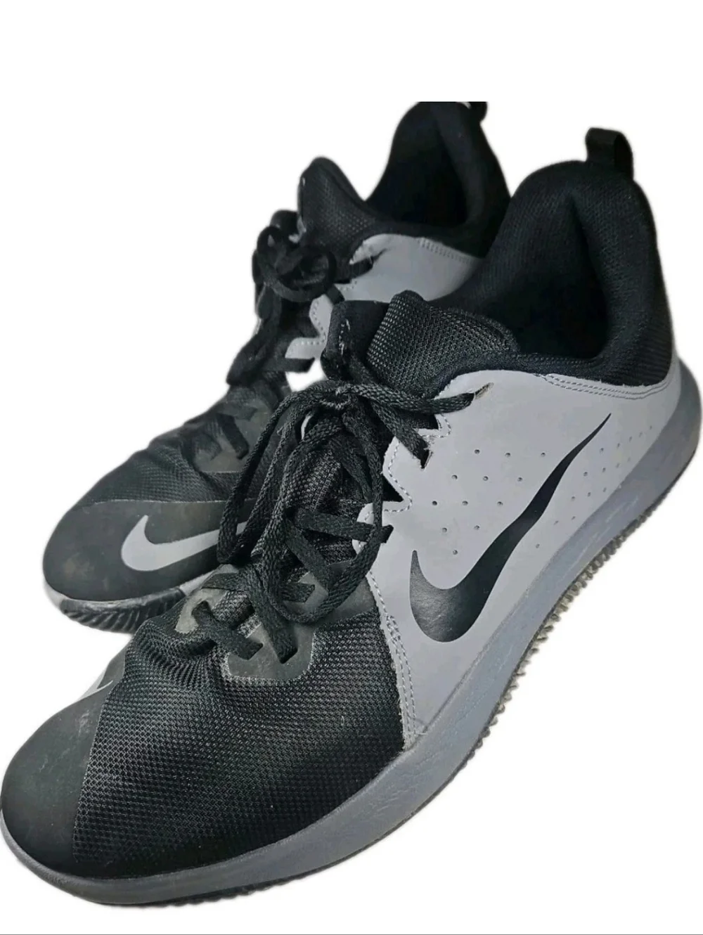 Nike Fly By Low Men Sz12 Blk Flywire Street Gym Sleaze Y2k Boho Run[6E